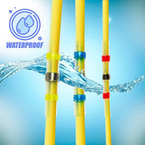 250PCS Waterproof Solder Seal Sleeve Heat Shrink Butt Wire Connectors Terminals - 45-Degree Angle