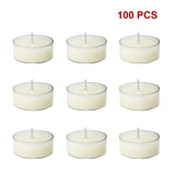 Bulk Buy Unscented SOY WAX Tealights, Soy Wax Tealight Candles - (100pc per set) - Close-Up Angle