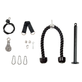 Pulley System Cable Attachment Pull Down Machine DIY Home Gym Workout Kit - Top-Down View