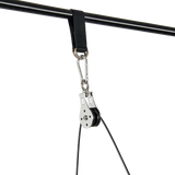 Pulley System Cable Attachment Pull Down Machine DIY Home Gym Workout Kit - Rear View