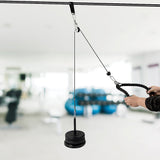 Pulley System Cable Attachment Pull Down Machine DIY Home Gym Workout Kit - Front View