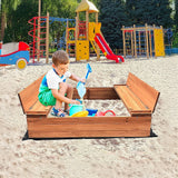 Sandpit Kids Wooden Sand box - Front View