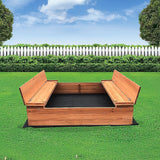 Sandpit Kids Wooden Sand box - 45-Degree Angle