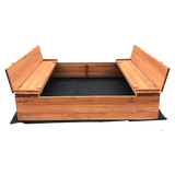 Sandpit Kids Wooden Sand box - Top-Down View