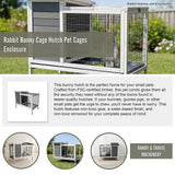 Rabbit Bunny Cage Hutch Pet Cages Enclosure - Extra Image