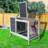 Rabbit Bunny Cage Hutch Pet Cages Enclosure - Front View