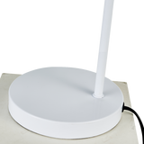 Modern Table lamp Desk Light Base Bedside Bedroom White - 45-Degree Angle