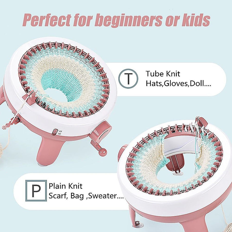 DIY Knitting Machine Smart Weaving Knit Rotating Kids Toy Scarf Sock Hat Gift, image 9
