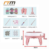 DIY Knitting Machine Smart Weaving Knit Rotating Kids Toy Scarf Sock Hat Gift - Extra Image