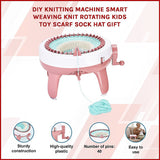DIY Knitting Machine Smart Weaving Knit Rotating Kids Toy Scarf Sock Hat Gift - Side View