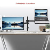 Monitor Mount & Laptop and Tablet Shelf Stands Holders Adjustable Workspace Arm - Extra Image
