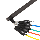 Exercise Pilates Bar Kit Resistance Bands Yoga Fitness Stretch Workout Gym - 45-Degree Angle