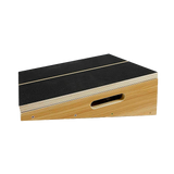 Wooden Slant Exercise Board With Adjustable Incline And Non-Slip Surface - Close-Up Angle