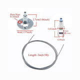 Billboard Hanger Indicator Light Suspension Hook Cable 30kg Load Capacity 8 Pack - Rear View