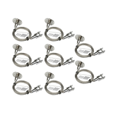 Billboard Hanger Indicator Light Suspension Hook Cable 30kg Load Capacity 8 Pack - 45-Degree Angle