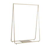 Gold Clothing Retail Shop Commercial Garment Display Rack - 45-Degree Angle
