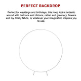 2M Wedding Hoop Round Circle Arch Backdrop Flower Display Stand Frame Background - Extra Image