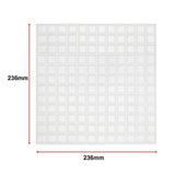 Tiles 3D Peel and Stick Wall Tile Stereoscopic Crystal White 10 Sheets