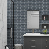 Tiles 3D Peel and Stick Wall Tile Dark Grey 10 Sheets - Front View
