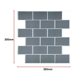 Tiles 3D Peel and Stick Wall Tile Dark Grey 10 Sheets - Extra Image