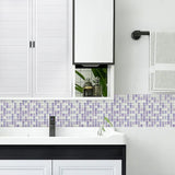 Tiles 3D Peel and Stick Wall Tile Crystal Mosaic 10 Sheets - Front View