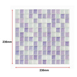 Tiles 3D Peel and Stick Wall Tile Crystal Mosaic 10 Sheets - Extra Image