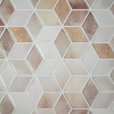 Tiles 3D Peel and Stick Wall Tile Shell Mosaic 10 Sheets - Close-Up Angle