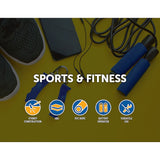 Digital LCD Skipping Jumping Rope - Gray - Front View