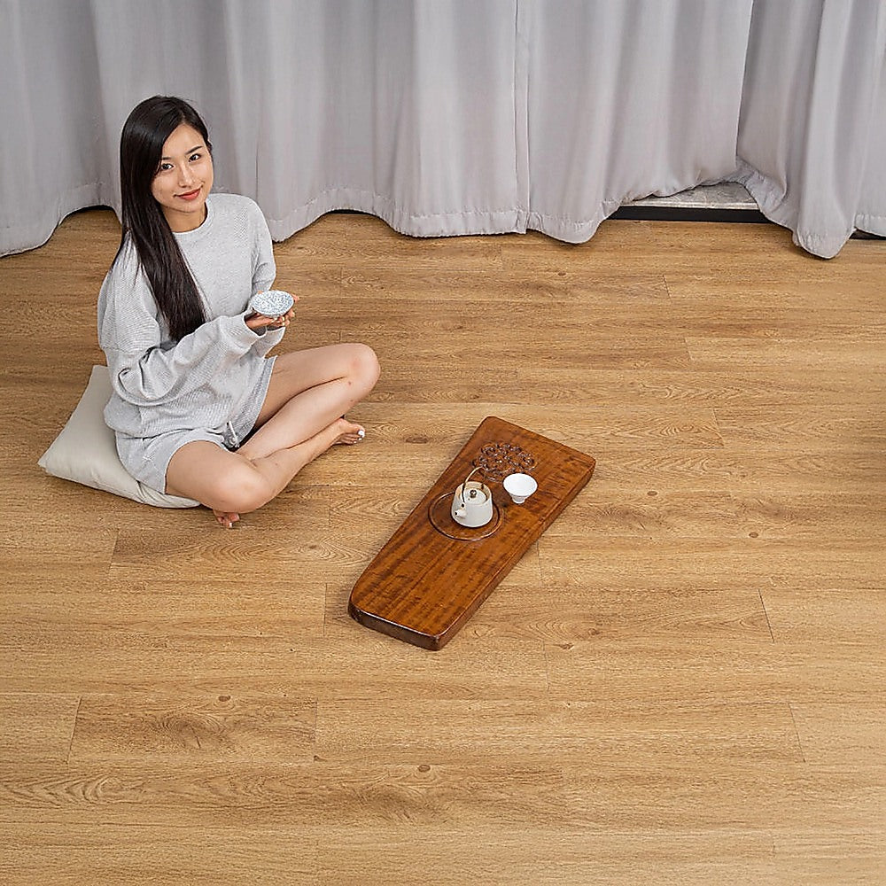 Vinyl Floor Tiles Self Adhesive Flooring Oak Wood Grain 16 Pack 2.3SQM