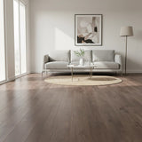 Vinyl Floor Tiles Self Adhesive Flooring Black Walnut Wood Grain 16 Pack 2.3SQM - Front View