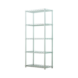 5 Tier Silver Metal Storage Rack Shelving Wire Shelf