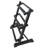 Dumbbell Rack Storage Stand Hex Weight Heavy Duty 3 Tier Wide Home Gym Fitness - Rear View