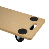 200kg Heavy Duty Hand Dolly Furniture Wooden Trolley Cart Moving Platform Mover - Top-Down View