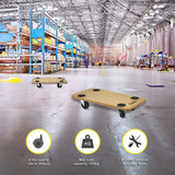 200kg Heavy Duty Hand Dolly Furniture Wooden Trolley Cart Moving Platform Mover - Extra Image