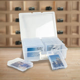 Jumbo Photo Storage Box 1600 4x6 Picture Album Organizer Container Craft Case - 45-Degree Angle