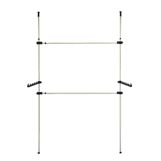 Heavy Duty Adjust Clothes Rail Storage Garment Shelf Hanging Display Stand Rack