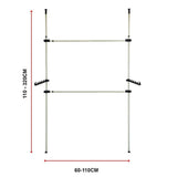 Heavy Duty Adjust Clothes Rail Storage Garment Shelf Hanging Display Stand Rack - Close-Up Angle