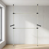 Heavy Duty Adjust Clothes Rail Storage Garment Shelf Hanging Display Stand Rack - Front View