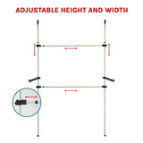Heavy Duty Adjust Clothes Rail Storage Garment Shelf Hanging Display Stand Rack - 45-Degree Angle