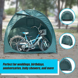 Bicycle Shelter Outdoor Bike Cave Garden Bike Storage Shed Tent Travel - Close-Up Angle