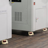 Leveling Casters Swivel Workbench Adjustable Wheel 1000KG Retractable 4PCS - Front View
