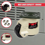 Leveling Casters Swivel Workbench Adjustable Wheel 1000KG Retractable 4PCS - Close-Up Angle