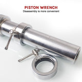 Barbell Collars 2 Olympic Stainless Steel Locks Clips Clamp - Close-Up Angle