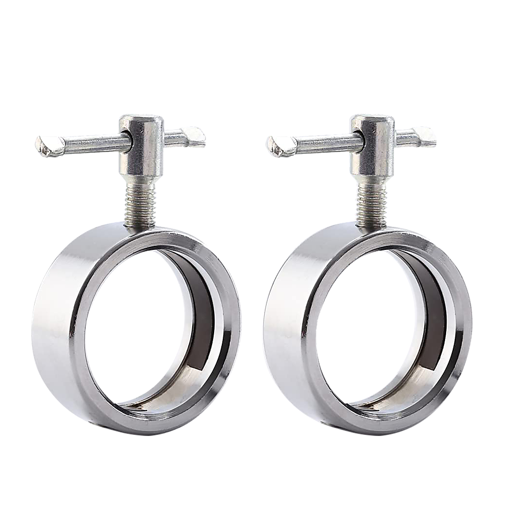 Barbell Collars 2 Olympic Stainless Steel Locks Clips Clamp