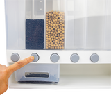 Grain Container Cereal Dispenser 10L Dry Food Rice Flour Storage Box Wall - Rear View