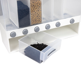 Grain Container Cereal Dispenser 10L Dry Food Rice Flour Storage Box Wall - Close-Up Angle
