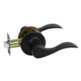 Door Handle Set Lever Passage Function Black