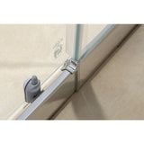 1400-1600mm Sliding Door Safety Glass Shower Screen Chrome By Della Francesca - Low Angle