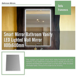 Smart Mirror Bathroom Vanity LED Lighted Wall Mirror 800x600mm - Extra Image