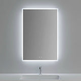 Smart Mirror Bathroom Vanity LED Lighted Wall Mirror 800x600mm - Front View